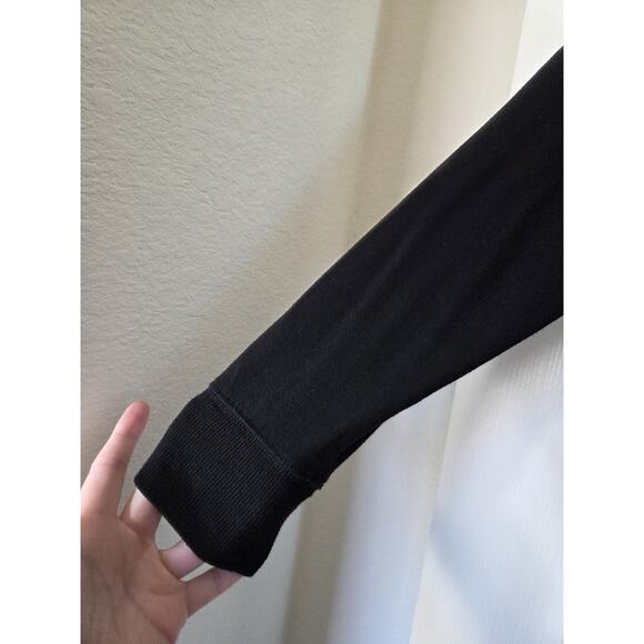 Glyder Black Adore Long Sleeve Zipper Accent Modal Sweatshirt, Women's Medium - Picture 7 of 15